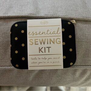 Mud Pie Black and Gold Sewing Kit